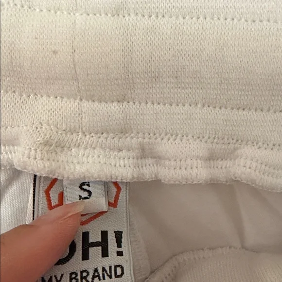 White Shorts with Black Trim size S - Picture 3 of 6